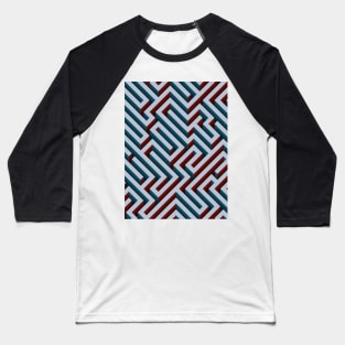 Blue Maze Baseball T-Shirt